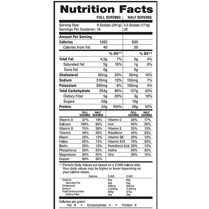 muscle mass gainer tăng cân 5.4kg