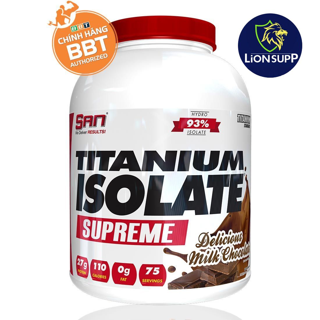 titanium-chocolate whey protein hydrolyzed